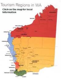 WA caravan parks by tourism regions