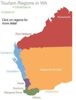 tourism regions of WA